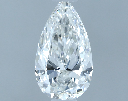 0.53 carat F-VVS2 Natūralus Pear Deimantas (1)