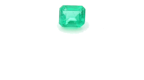 0.44 carat GREEN STEP cut Octagonal Smaragdas (1)