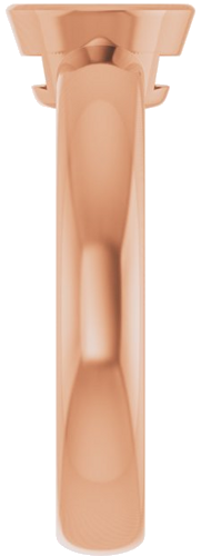 Sužadėtuvių Žiedas „Bezel-Set Solitaire“ 14k rose gold Round 6.5mm (4)