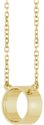 Pakabukas „Bezel-Set Solitaire“ 14k yellow gold Round 6.5mm (2)