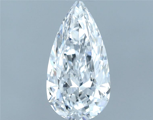 0.53 carat D-VVS2 Natūralus Pear Deimantas (1)