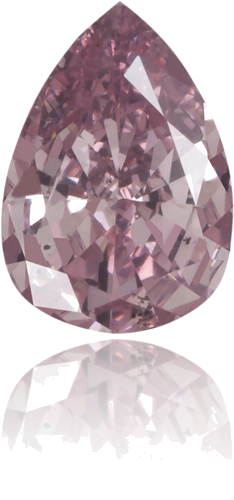 0.16 carat Fancy Intense Pink-SI2 Natūralus Pear Deimantas (1)