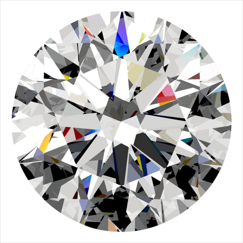 0.54 carat D-VVS1 Excellent cut Natūralus Round Deimantas (1)