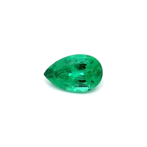 0.98 carat GREEN MODIFIEDBRILLIANT cut Pear Smaragdas (1)