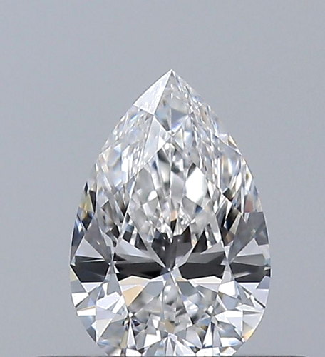 0.32 carat F-VVS2 Natūralus Pear Deimantas (1)