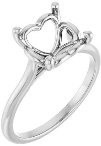 Sužadėtuvių Žiedas „Solitaire“ 585 Baltojo Aukso Square 7mm (1)