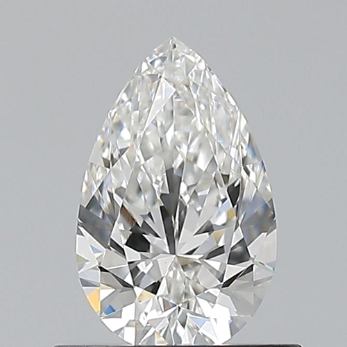 0.6 carat F-VVS2 Natūralus Pear Deimantas (1)