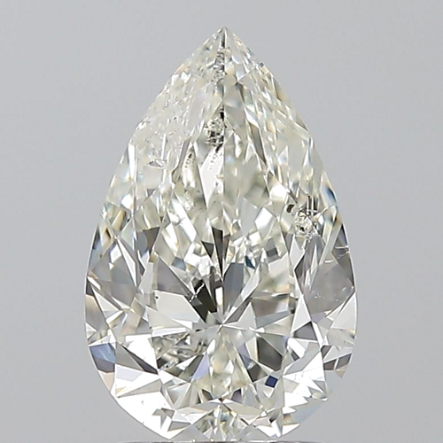 1.7 carat J-SI2 Natūralus Pear Deimantas (1)