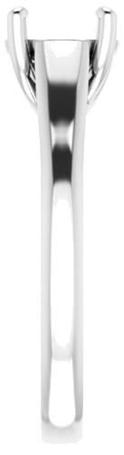 14K White 7.4 mm Round Solitaire Engagement Ring Mounting (4)