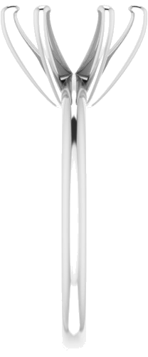 Sužadėtuvių Žiedas „Solitaire“ 585 Baltojo Aukso Round 9.4mm (4)