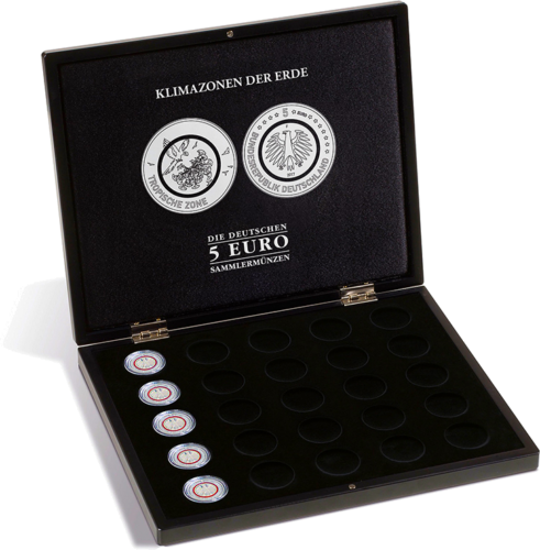 Box of German 5 euros for Earth-climate zone coins (2)