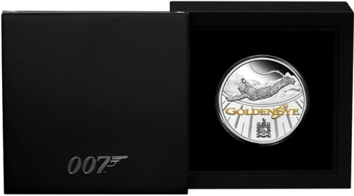 1 oz James Bond Golden Eye 2020 Australia PROOF Silver Coin (2)