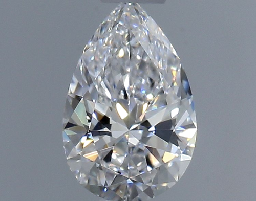 0.4 carat D-VVS2 Natūralus Pear Deimantas (1)
