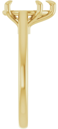 Sužadėtuvių Žiedas „Claw-Pong“ 14k yellow gold Pear 10mm x 6mm (4)