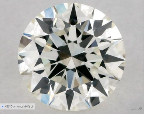 0.3 carat K-VVS1 Excellent cut Natūralus Round Deimantas (1)