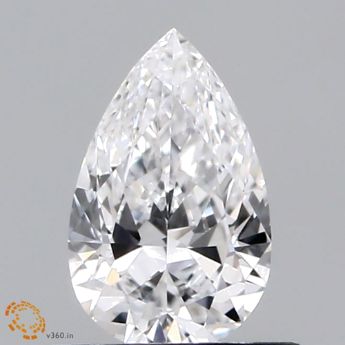 0.55 carat D-VVS1 Natūralus Pear Deimantas (1)