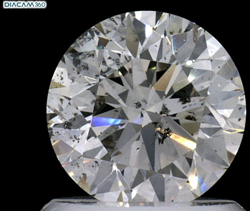 1.02 carat J-SI2 Excellent cut Natūralus Round Deimantas (1)