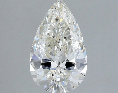 1.7 carat I-SI2 Natūralus Pear Deimantas (1)