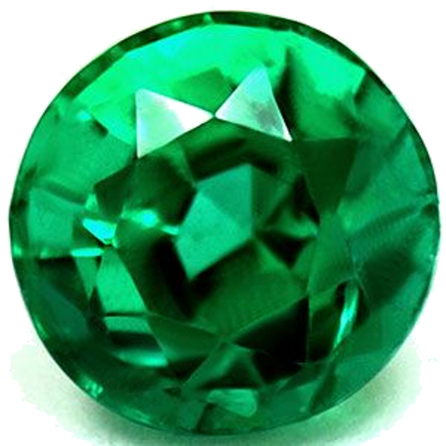 0.67 carat GREEN Round Smaragdas (1)