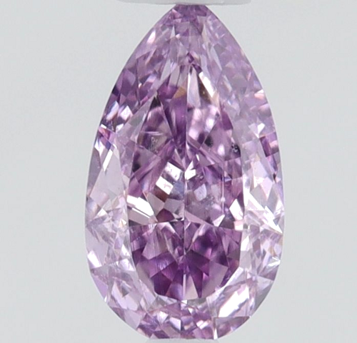 0.18 carat Fancy Intense Pinkish Purple-SI2 Natūralus Pear Deimantas (1)