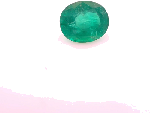 0.56 carat GREEN Oval Smaragdas (1)