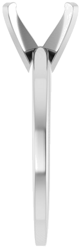 Sužadėtuvių Žiedas 14k white gold Oval 10mm x 8mm (4)