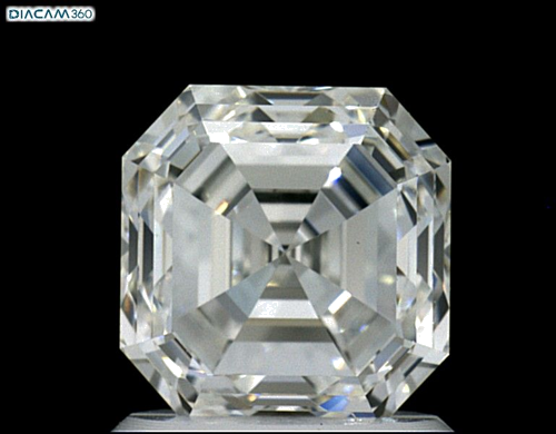 1.56 carat G-VS1 Natūralus Asscher Deimantas (1)