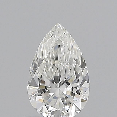 0.54 carat F-VVS2 Natūralus Pear Deimantas (1)