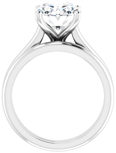 Sužadėtuvių Žiedas „Accented“ 950 Platinos Oval 11mm x 9mm (7)