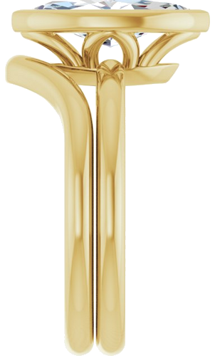 Sužadėtuvių Žiedas „Bezel-Set“ 14k yellow gold Marquise 12mm x 6mm (9)