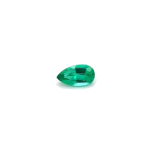 0.15 carat GREEN BRILLIANTSTEP cut Pear Smaragdas (1)