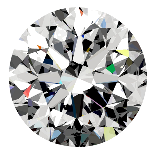 0.3 carat D-SI1 GD cut Natūralus Round Deimantas (1)