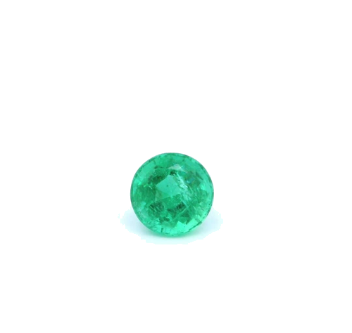 0.6 carat GREEN Round Smaragdas (1)