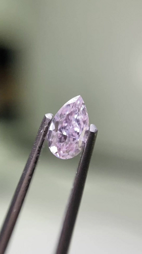 0.25 carat Fancy Brownish Pink-SI2 Natūralus Pear Deimantas (1)