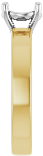 Sužadėtuvių Žiedas „Solitaire“ 14k yellow/white gold Round 7mm (4)