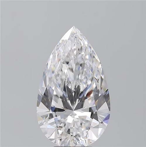 6.02 carat D-FL Natūralus Pear Deimantas (1)