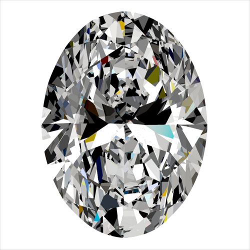 0.3 carat I-VVS1 Natūralus Oval Deimantas (1)