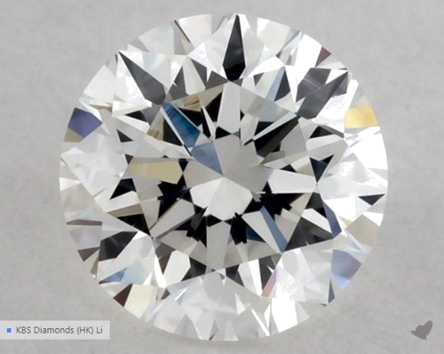 0.51 carat G-VVS2 Excellent cut Natūralus Round Deimantas (1)