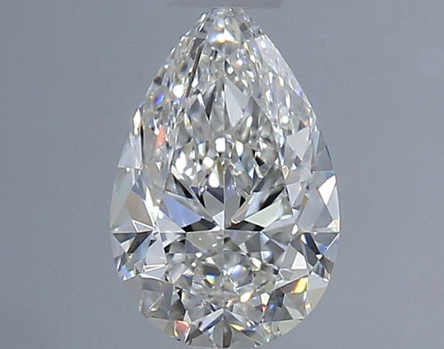 0.5 carat E-VS2 Natūralus Pear Deimantas (1)