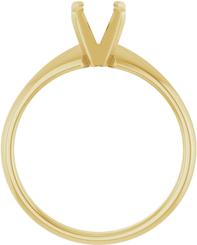 Sužadėtuvių Žiedas „Solitaire“ 14k yellow gold Round 5.5mm (2)