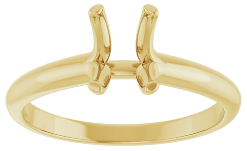 Sužadėtuvių Žiedas „Solitaire“ 585 Geltonojo Aukso Emerald 7mm x 5mm (3)