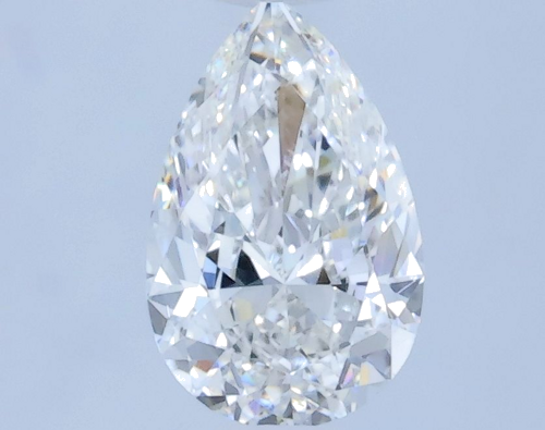 0.61 carat F-VS1 Natūralus Pear Deimantas (1)
