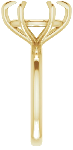 Sužadėtuvių Žiedas „Claw-Prong“ 18k yellow gold Round 12mm (4)