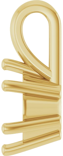 Pakabukas „Solitaire Charm“ 14k yellow gold Round 7mm (3)