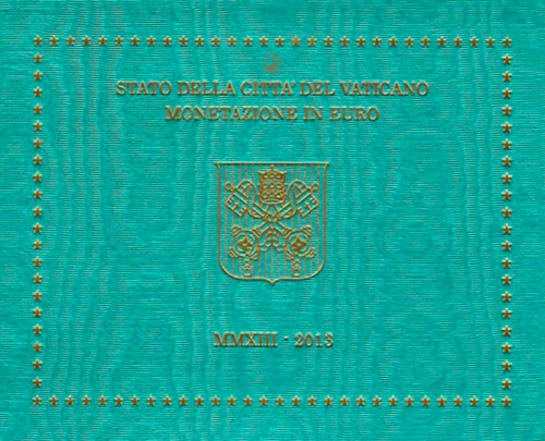 2013 Vatikanas Benediktas XVI BU Euro monetų rinkinys (1)