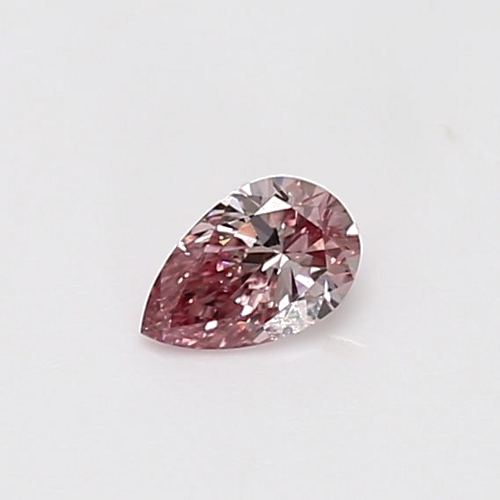 0.23 carat Fancy Pink-SI1 Natūralus Pear Deimantas (1)