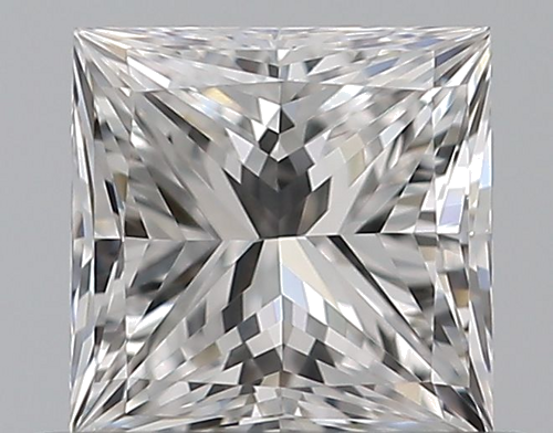 0.5 carat D-VVS2 Natūralus Princess Deimantas (1)