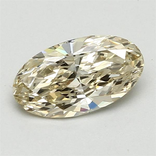 1.0 carat Fancy Light Brownish Yellow-VS1 Natūralus Oval Deimantas (1)