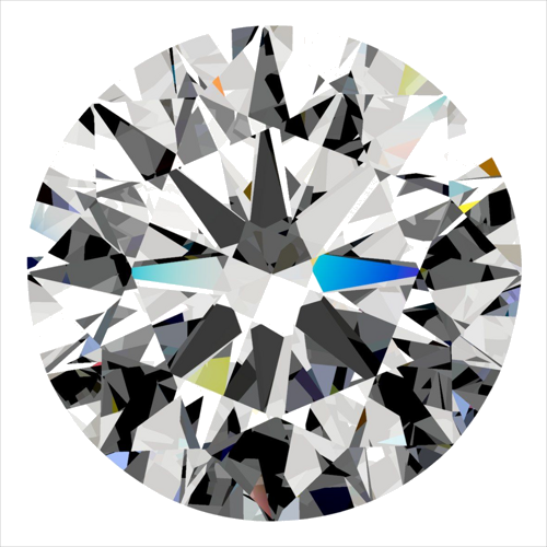 0.3 carat F-VVS2 Excellent cut Natūralus Round Deimantas (1)