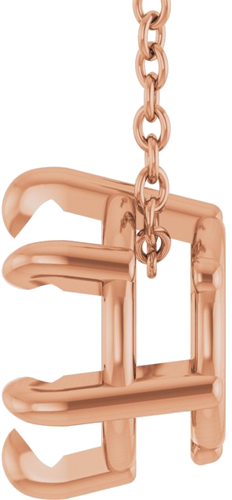 Pakabukas „Solitaire“ 585 Rožinis Aukso Round 7mm (3)